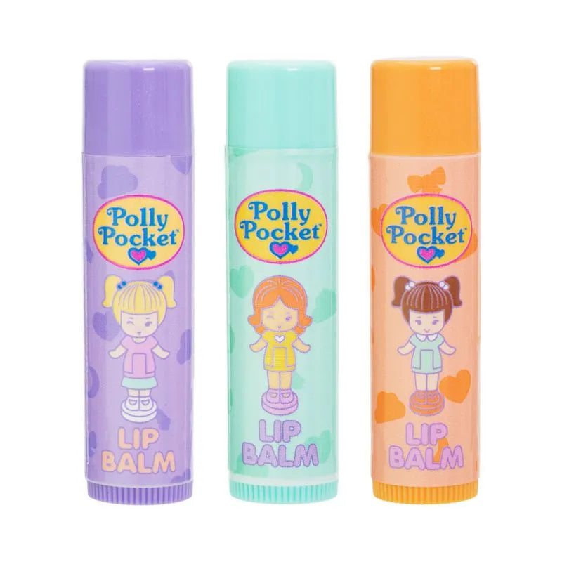 KIT LIP BALSAMOS HIDRATANTES POLLY POCKET X3