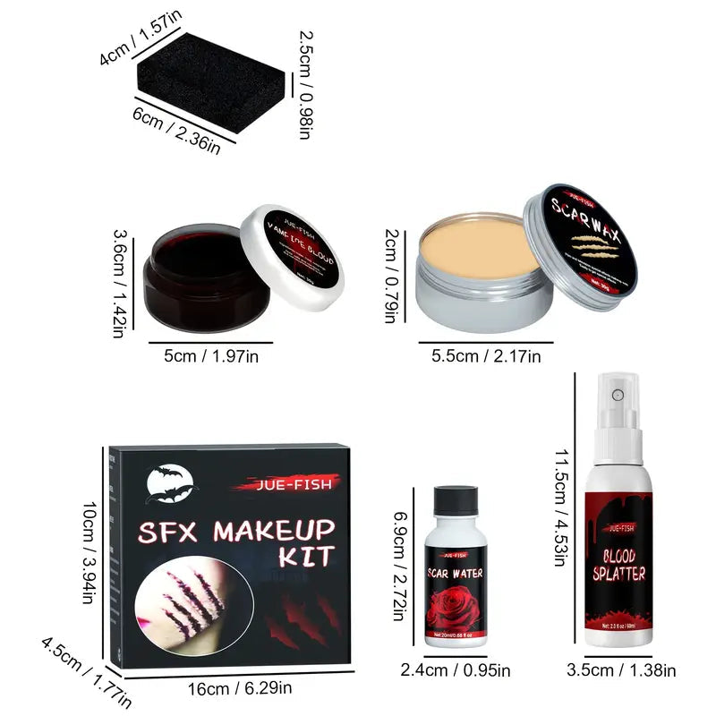 KIT SFX MAQUILLAJE ARTISTICO HALLOWEEN