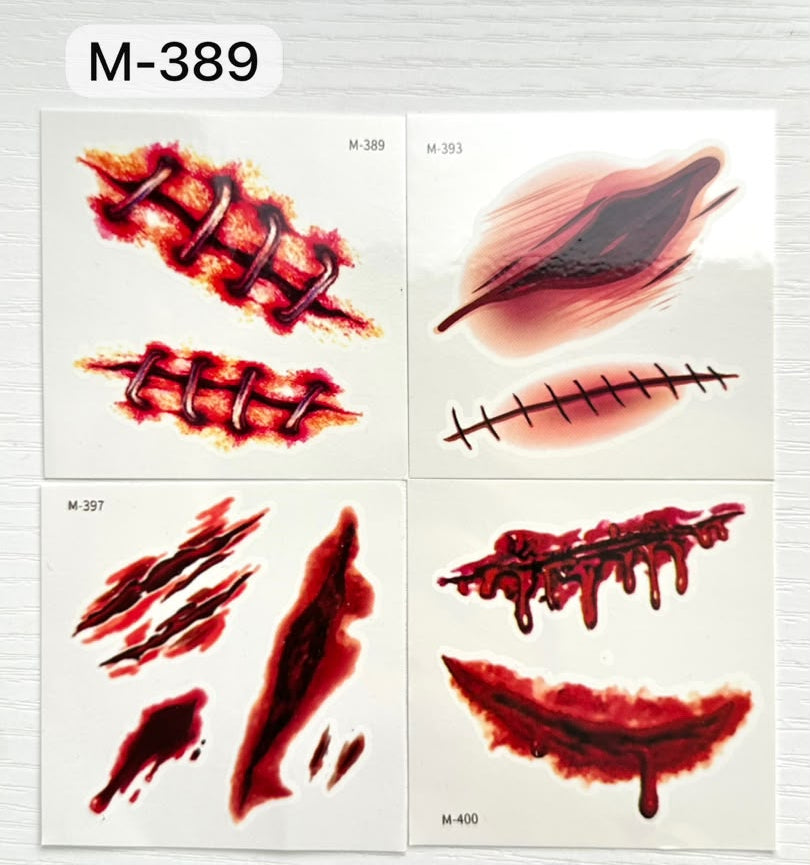 STICKERS HERIDAS FALSAS