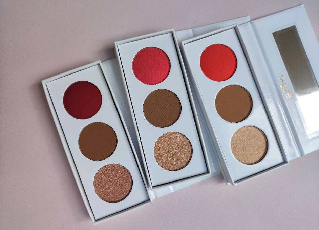 TRIO CONTORNO, ILUMINADOR Y RUBOR EN CREMA