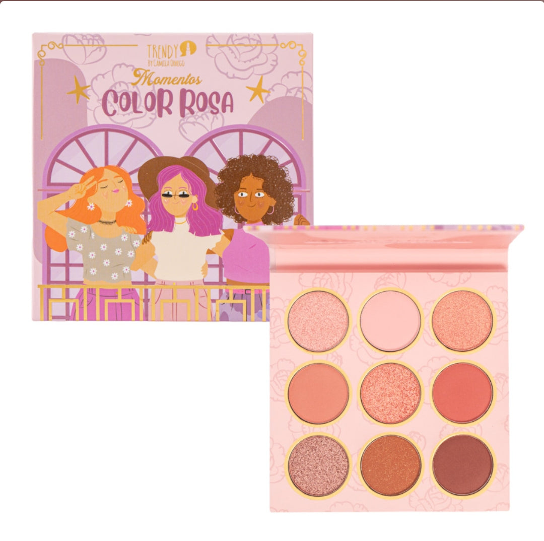 PALETA DE SOMBRA COLOR ROSA