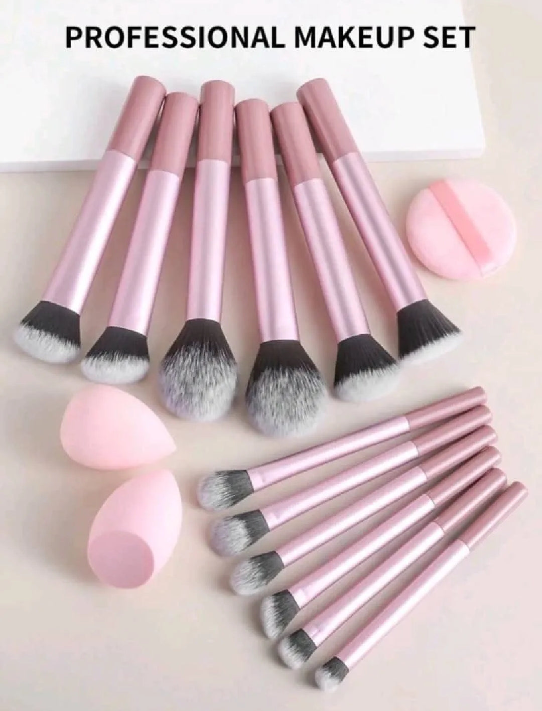 SET DE BROCHAS ROSA x15