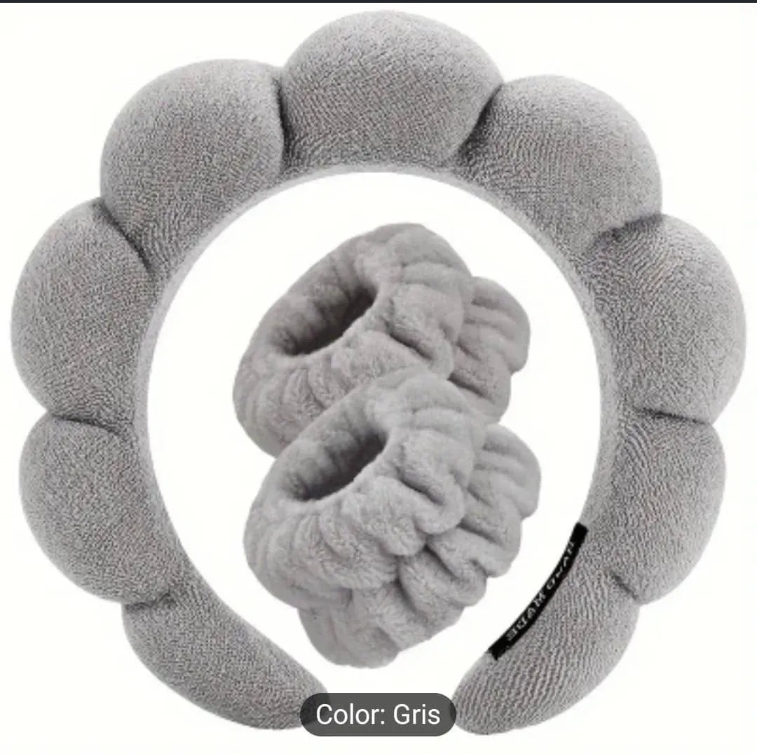 DUO DIADEMA Y MUÑEQUERA