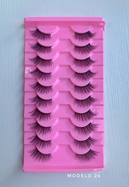 PACK DE PESTAÑAS X10