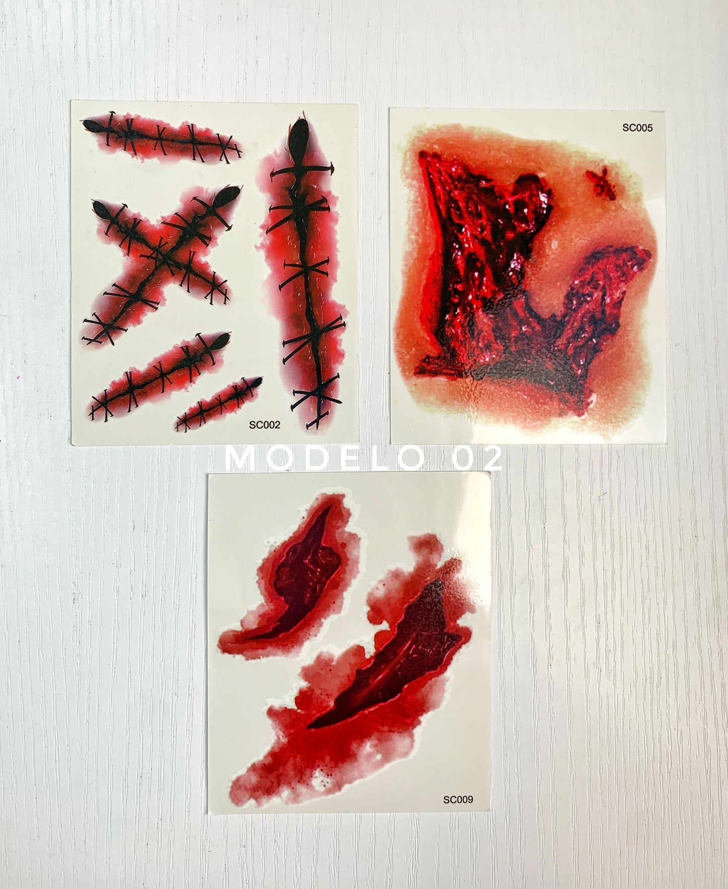 STICKERS HERIDAS FALSAS