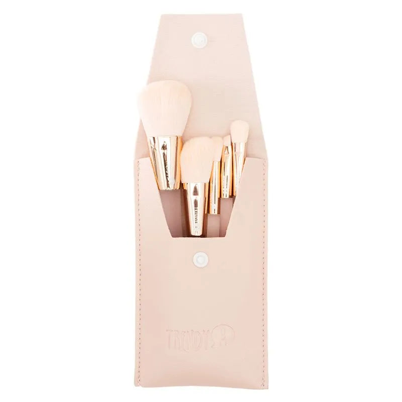 SET	BROCHAS MINI CRISTAL ROSA X5