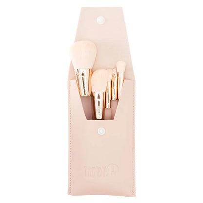 SET	BROCHAS MINI CRISTAL ROSA X5