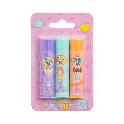 KIT LIP BALSAMOS HIDRATANTES POLLY POCKET X3
