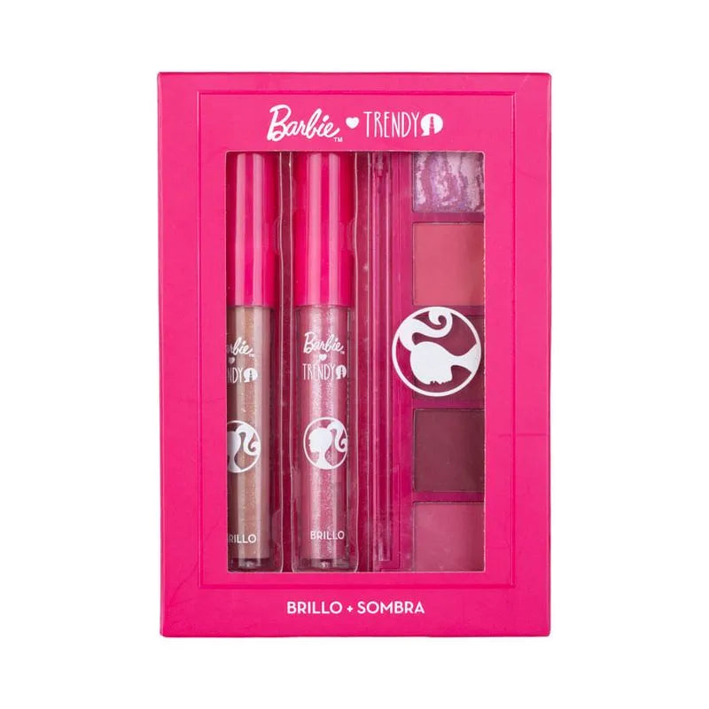KIT TRIO GLOSS Y SOMBRAS BARBIE