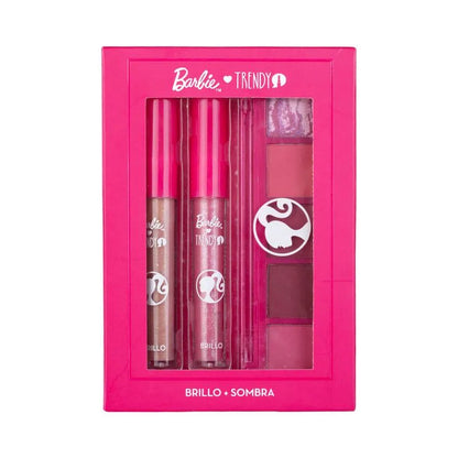 KIT TRIO GLOSS Y SOMBRAS BARBIE