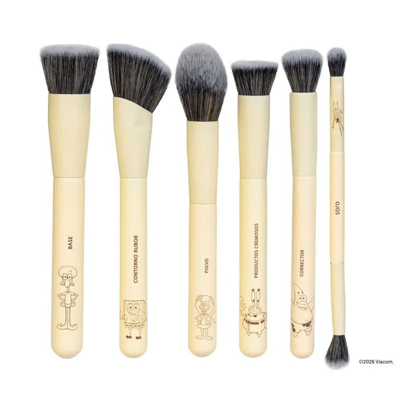 SET DE BROCHAS BOB ESPONJA X7
