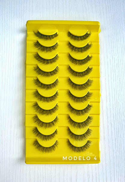 PACK DE PESTAÑAS X10