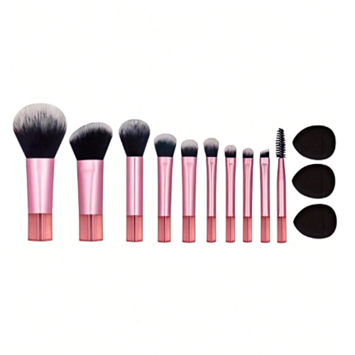 SET DE BROCHAS VIAJERO MINI ROSADO