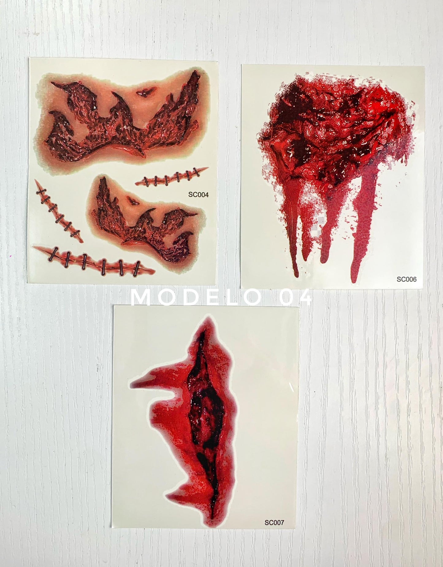 STICKERS HERIDAS FALSAS