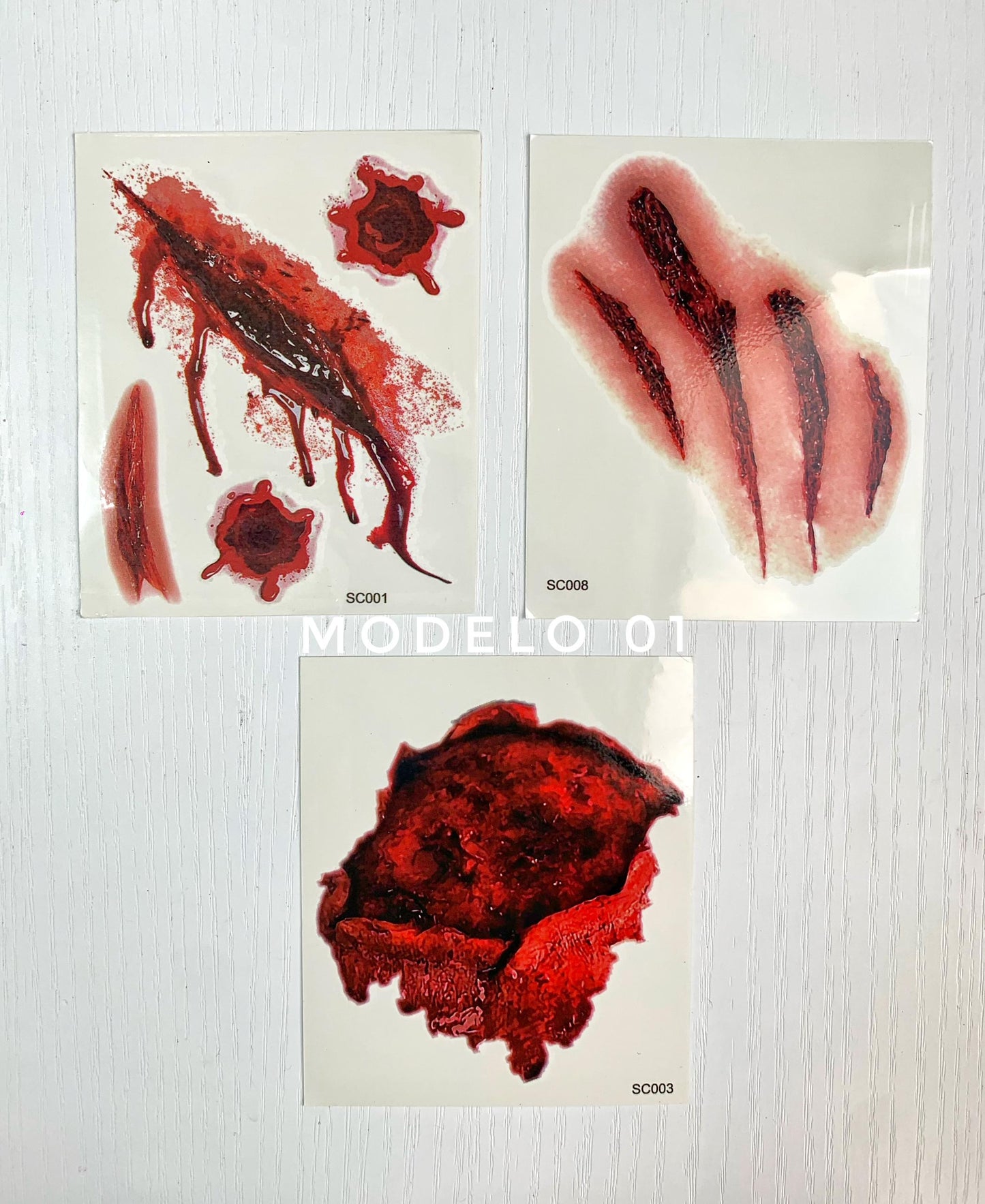 STICKERS HERIDAS FALSAS