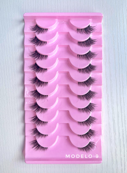 PACK DE PESTAÑAS X10