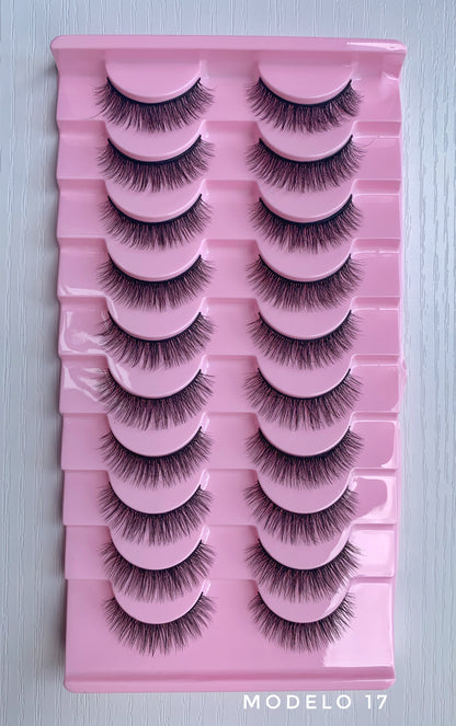 PACK DE PESTAÑAS X10