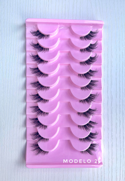 PACK DE PESTAÑAS X10