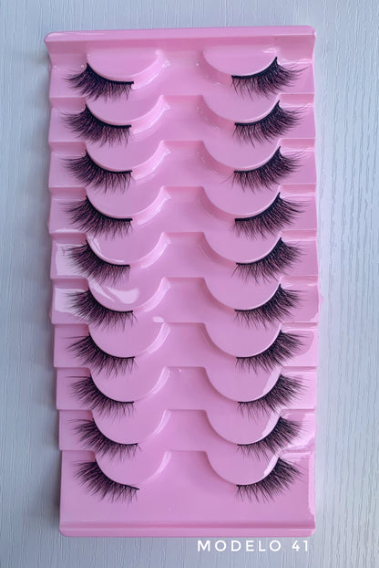 PACK DE PESTAÑAS X10