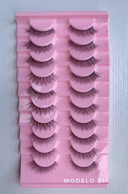 PACK DE PESTAÑAS X10