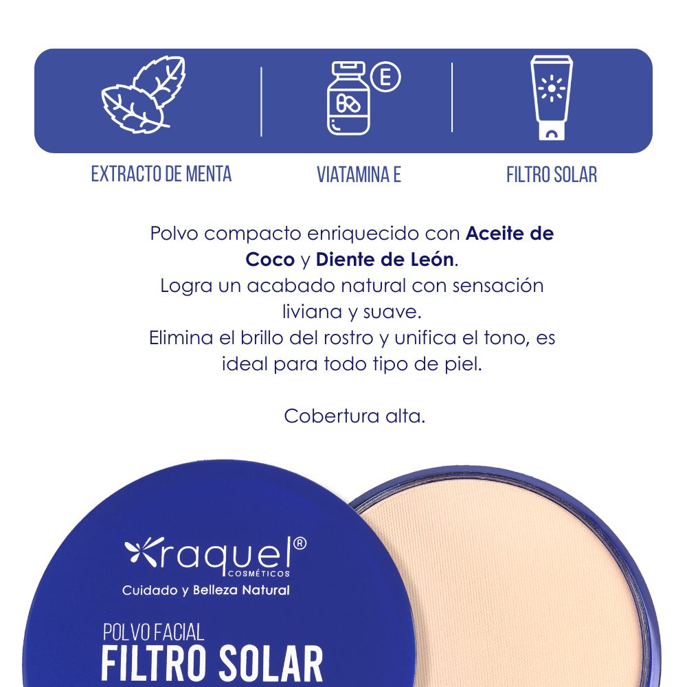 POLVO COMPACTO FACIAL CON FILTRO SOLAR