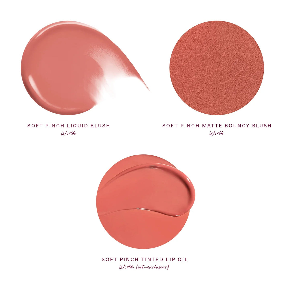 KIT TRIO DE MEJILLAS Y LABIOS SOFT PINCH