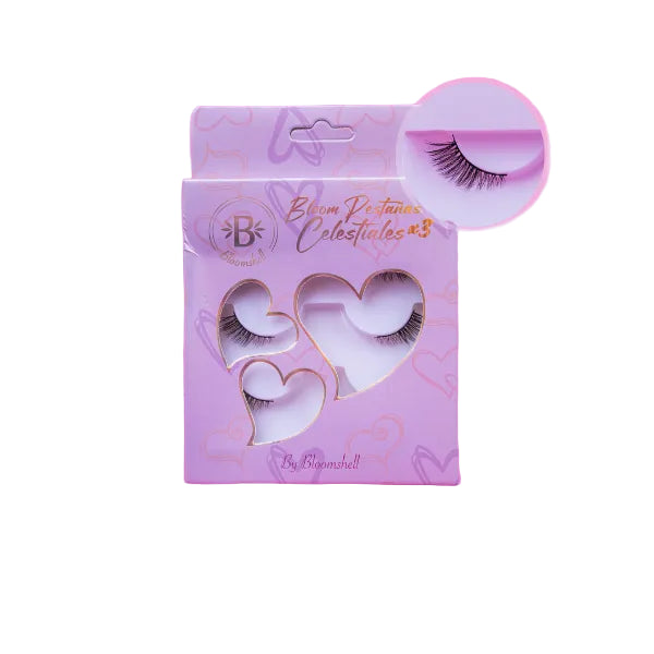 PACK DE PESTAÑAS BLOOM CELESTIALES X 3