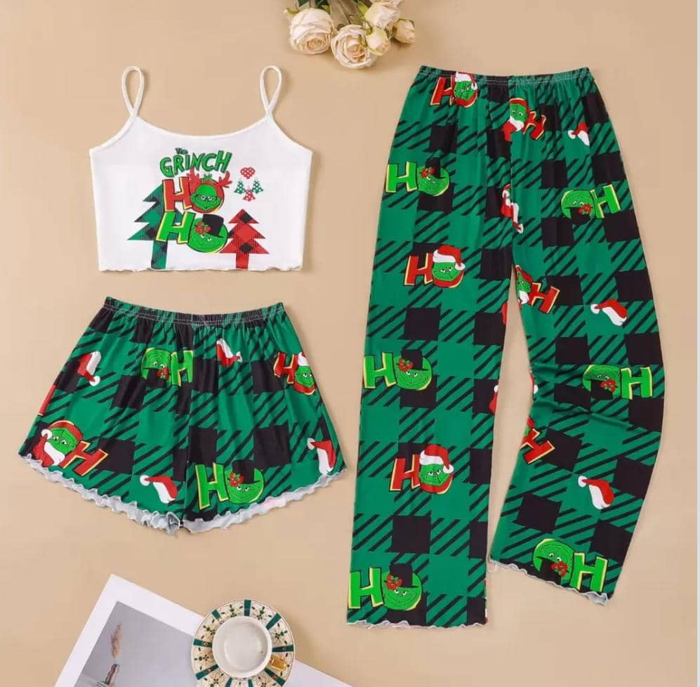PIJAMA CON TOP DE 3 PIEZAS