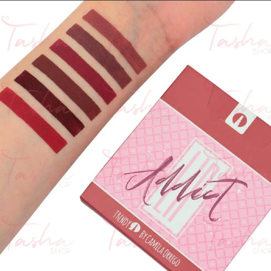 KIT DE LABIALES LIP ADDICT ROJO