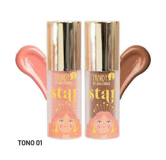DÚO DE RUBOR Y CONTORNO STAR