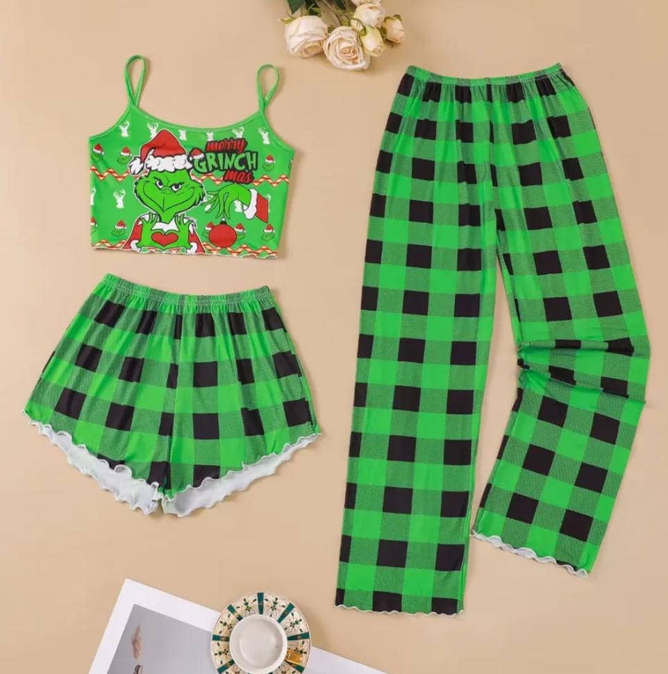 PIJAMA CON TOP DE 3 PIEZAS
