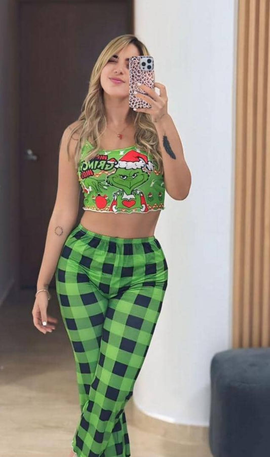 PIJAMA CON TOP DE 3 PIEZAS
