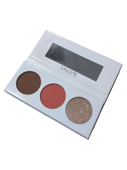 TRIO RUBOR, CONTORNO E ILUMINADOR EN POLVO